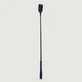 Crop Polished Grain Leder 26" - Schwarz