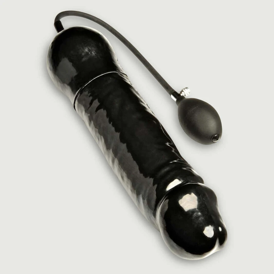 Consolador Hinchable Gigante 33 cm x 7 cm - Negro