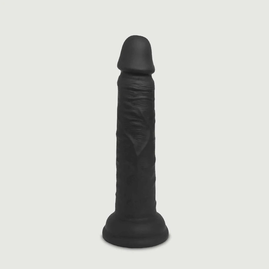 Blake 17 cm Gode réaliste en silicone avec ventouse - Noir