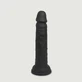 Blake 17 cm Realistic Silicone Dildo with Suction Cup - Black