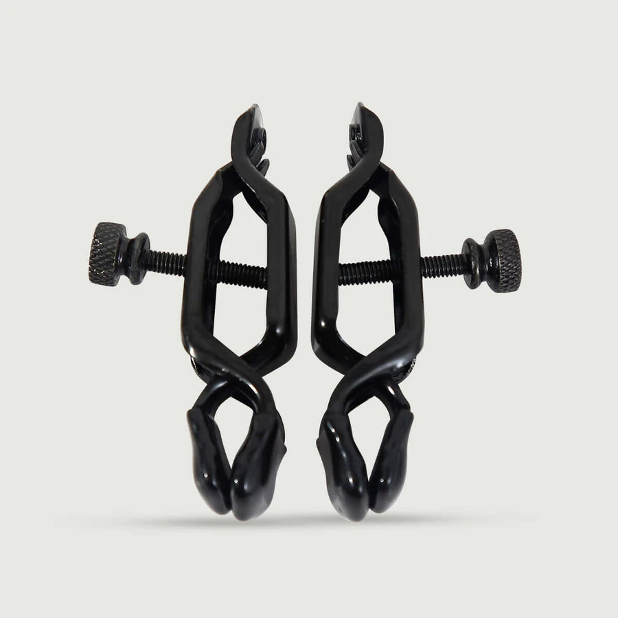 Nipple Clamps With Screw Adjuster - Black