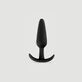 Anal Beginner's Medium Silicone Butt Plug - Black