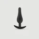 Anal Beginner's Classic Medium Silicone Butt Plug - Schwarz