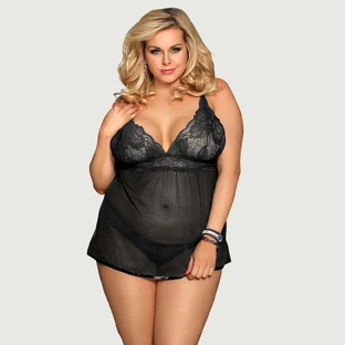 Nuisette dos nu Fly Away Boutique - Noir - Large/X-Large