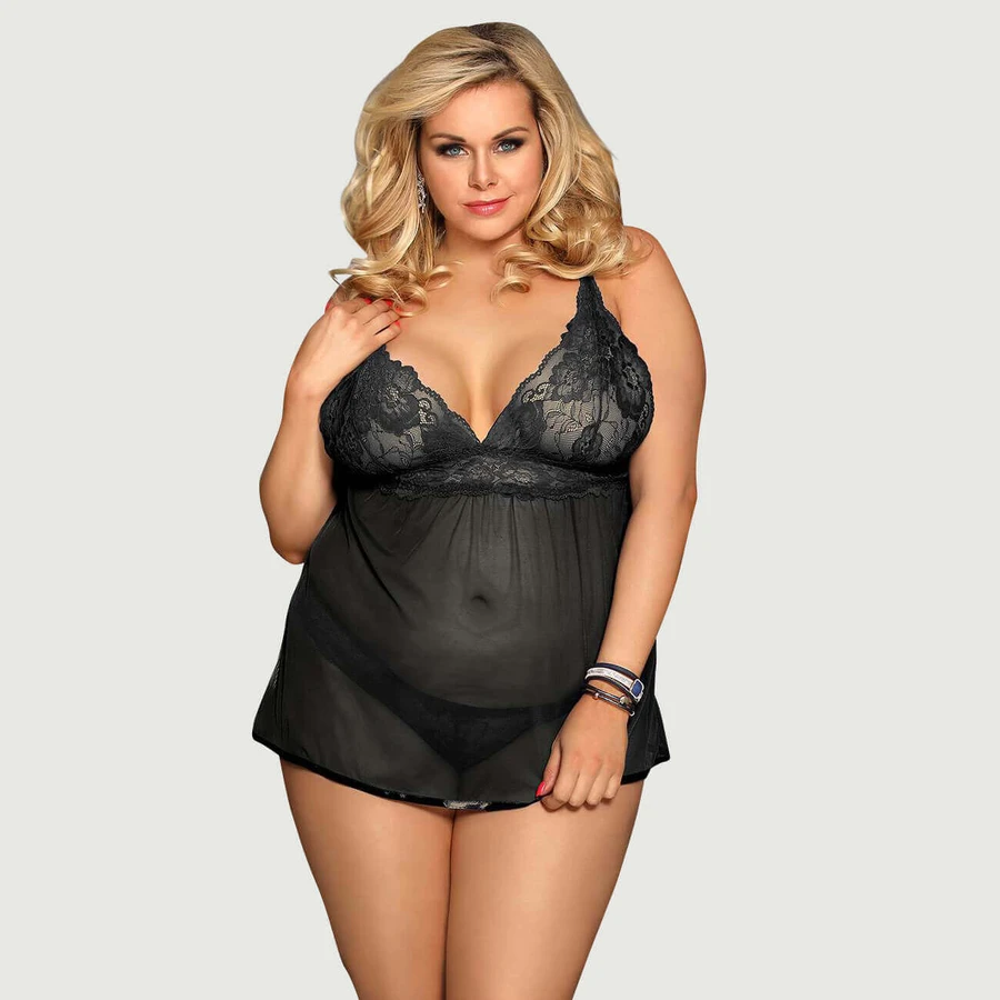 Nuisette dos nu Fly Away Boutique - Noir - Large/X-Large
