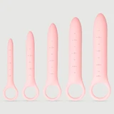 Sexopolis Wellness Vaginal Silicone Dilator Set With Handle - Pink