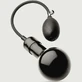 Opblaasbare Plug Bal 11 x 7,5 cm - Zwart