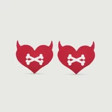 Disposable Devil Heart Nipple Cover