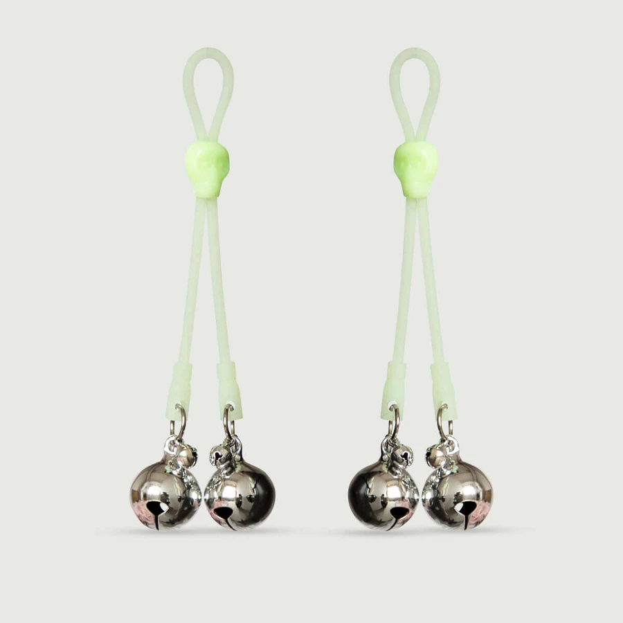 Nipple Clamps With Bells - Silver