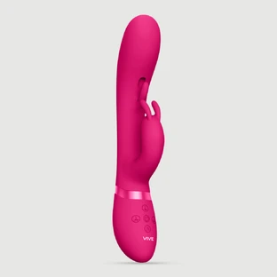 Tama Wave G-Punkt Stimulierende Silikon Kaninchen Vibrator - Rosa