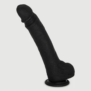 Koa 24 cm Gode réaliste en silicone avec boules et ventouse - Noir