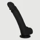 Koa 24 cm Gode réaliste en silicone avec boules et ventouse - Noir