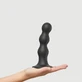 Plug Balls Large Silicone Premium Dildo with Suction Cup - Black
