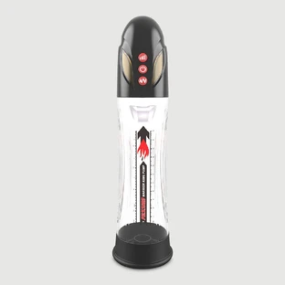 Pump My Dick LCD Waterproof Hydro Penis Massage Pump - Transparent