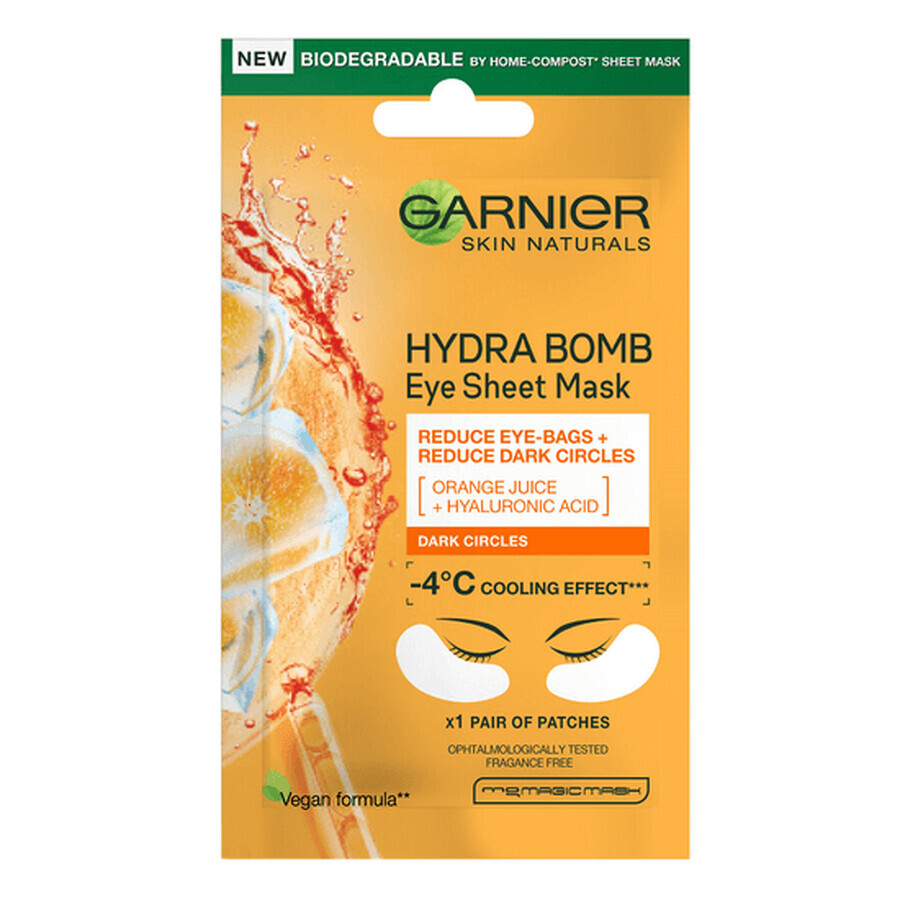 Buy Hydra Bomb Skin Naturals Orange Extract Eye Mask, 6 g, Garnier Hydra Bomb Skin Naturals Orange Extract Eye Mask, 6 g, Garnier