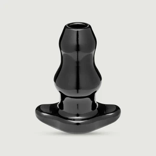 Großer Doppeltunnelstecker - Schwarz