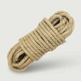 Cuerda de bondage de cáñamo con tejido rugoso 10 m - Marrón