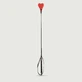 Crop en cuir avec poignée noire 66 cm - Rouge