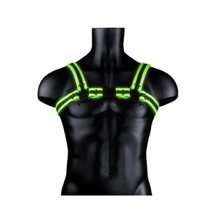 Glow In The Dark Gespharnas - Groen - Small/Medium