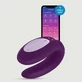 Satisfyer Double Joy App-gebaseerde koppel vibrator - Violet