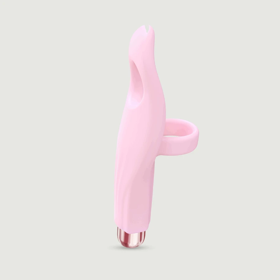 Vibrador Dedo Cosquillas con Funda de Silicona - Rosa