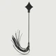 Cravache Diamond Tip avec bandes de cuir 28 cm - Noir