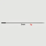 350 x 3 mm Silicone Urethral Sound - Black