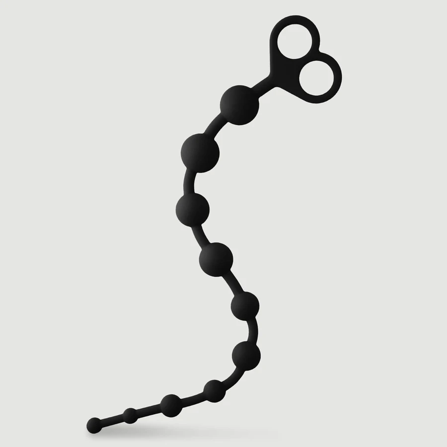 Perles anales longues et minces pour débutants - noir