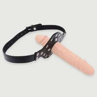 Dildo Mondknevel met Dildoband Lul 13 cm - Vlezig