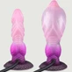 Nadmuchiwane dildo Snake Skin Monster z przyssawką 21 x 4,2 cm - różowe