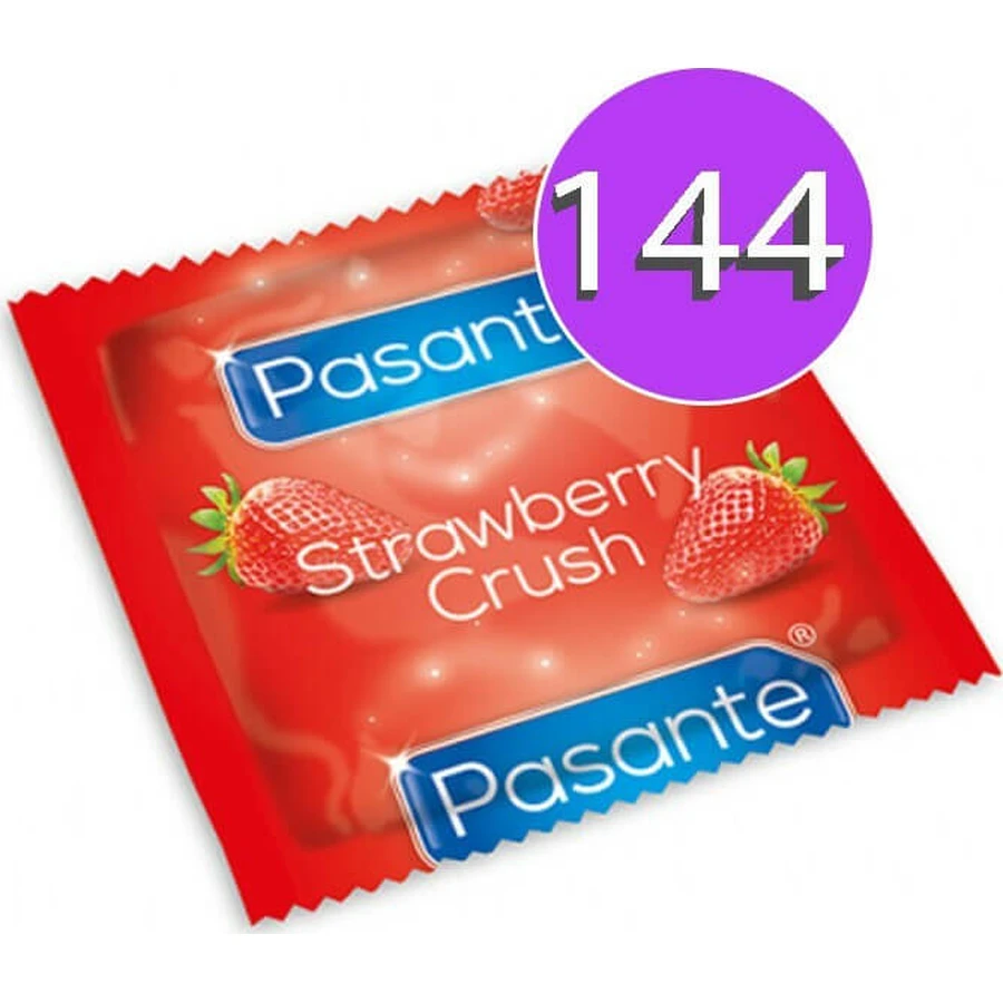 Préservatifs Pasante Strawberry Crush - 144 pièces