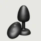 Geisha Remote Controlled Silicone Vibrating Infinite Butt Plug Medium - Black