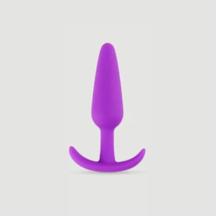 Anal Beginner's Large Silicone Butt Plug - Purple