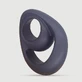 Flexible Smiley Liquid Silicone Cock Ring - Black