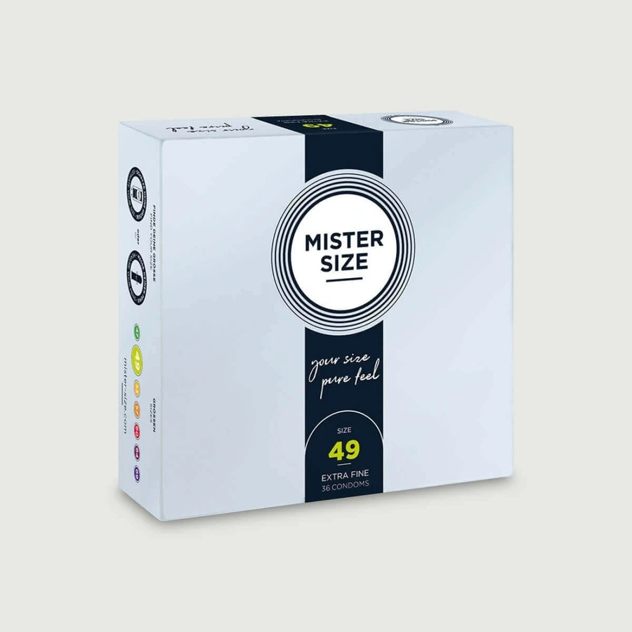 Préservatifs Mister Size Pure Feel 49 mm - 36 pièces
