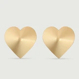 Sensual Heart Shaped Nipple Covers - Golden
