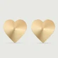 Sensual Heart Shaped Nipple Covers - Golden