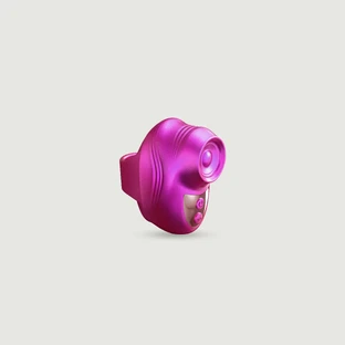 Kisscool Silicone Tapping Finger Vibrator - Pink