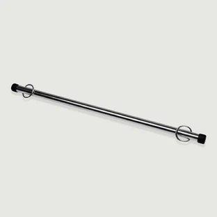 Barra separadora metálica de 40 cm - Plata