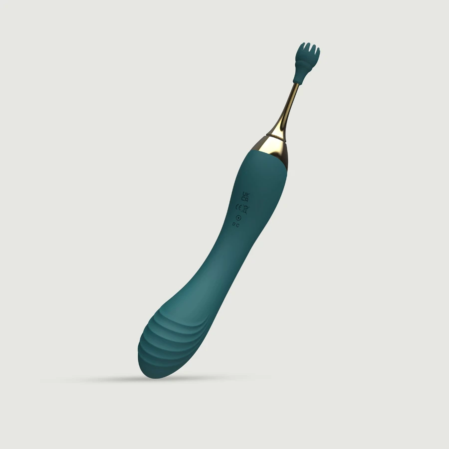 Clit Touch Pinpoint Vibrator clitoridian din silicon - Verde