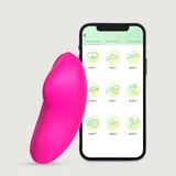 Vibrateur en silicone à base d'applications - rose