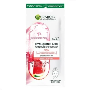 Ampolla Sandía y ácido hialurónico Firm Skin Naturals, 15 g, Garnier
