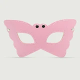 Leren vlinder oogmasker - Roze