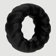 Forto F-25 23 mm Anillo para el pene de silicona resistente - Negro