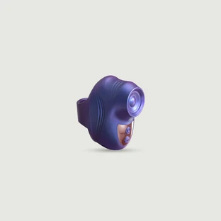 Kisscool Silicone Tapping Finger Vibrator - Purple