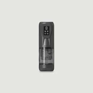Suck Me Dry Teleskop & Vibrating Male Masturbator - Schwarz