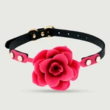 Roze bal knevel met verstelbaar bandje - Fuchsia