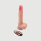 Addi Veined Thrusting & Rotating Remote Controlled Silicone Realistic Vibrator with Balls & Suction Cup 21 cm - Flesh