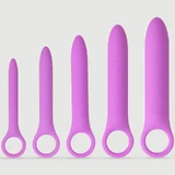 Sexopolis Wellness Vaginal Silicone Dilator Set With Handle - Purple