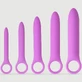 Sexopolis Wellness Vaginale Silicone Dilator Set Met Handvat - Paars
